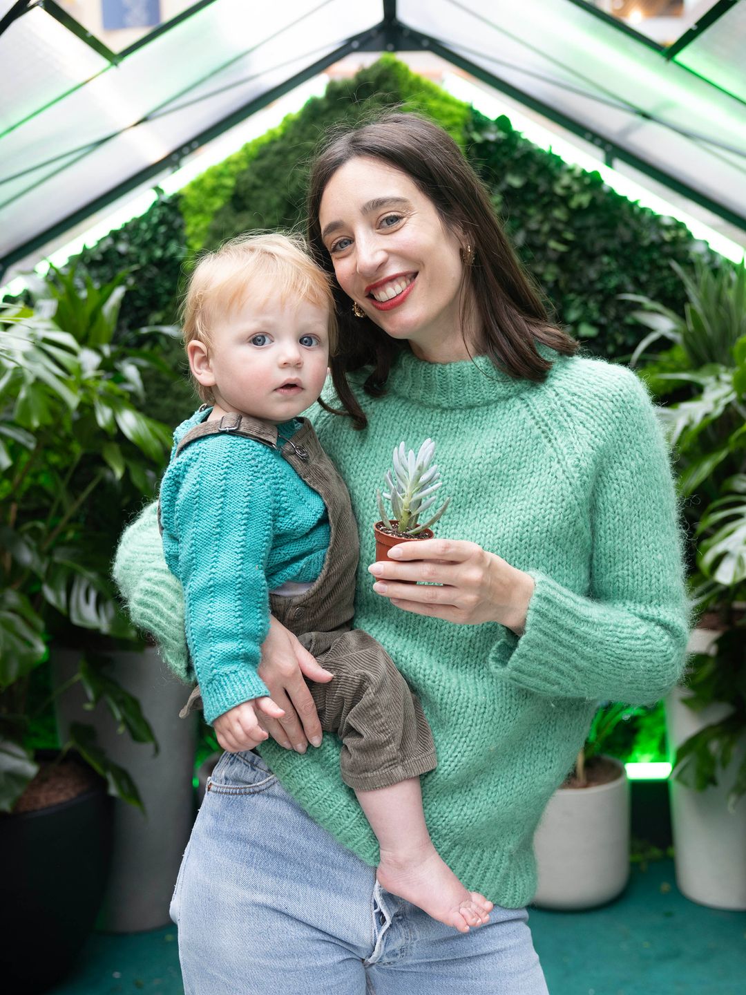 Television presenter Laura Jackson with her son Nico aged 1 as she donates her used childrenâs clothes and books at the launch of Westfieldâs Good Festival