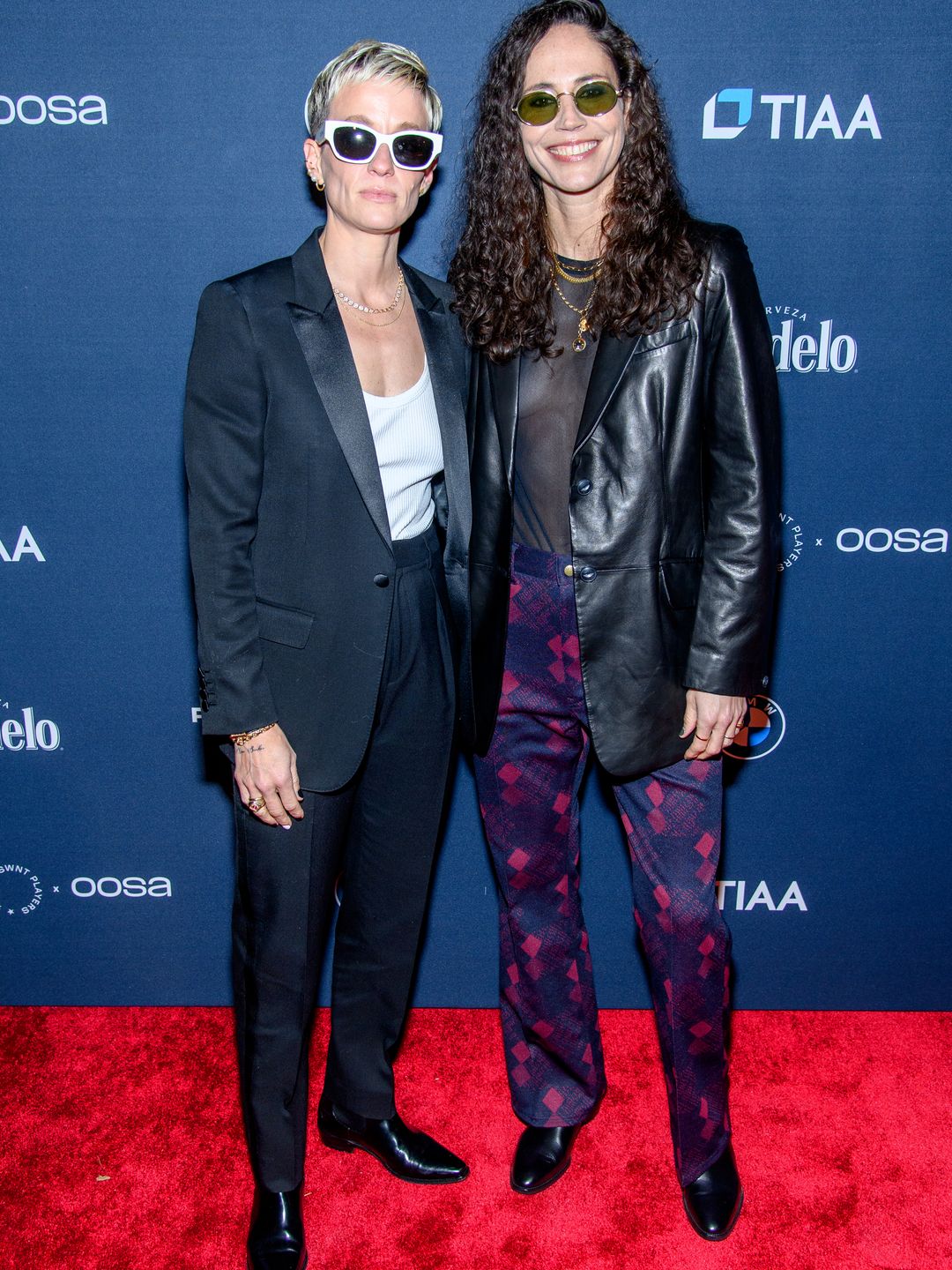 Megan Rapinoe and Sue Bird on the red carpet