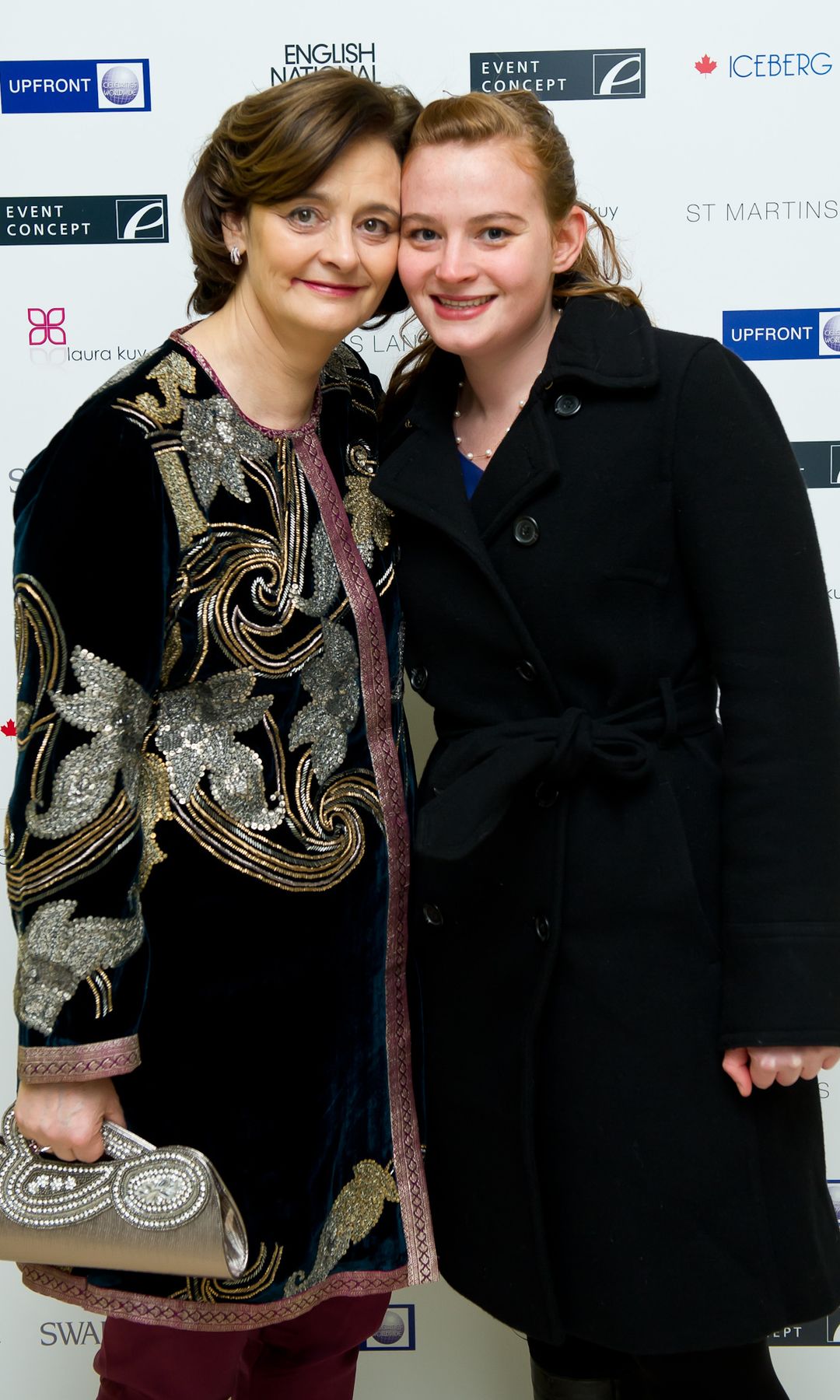 Cherie Blair avec sa fille Kathryn lors d'une première