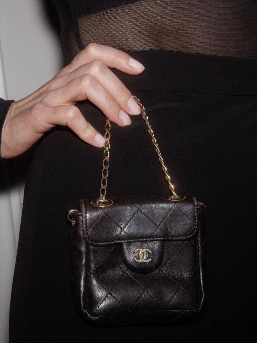 Mollie donned a vintage Chanel bag for the occasion