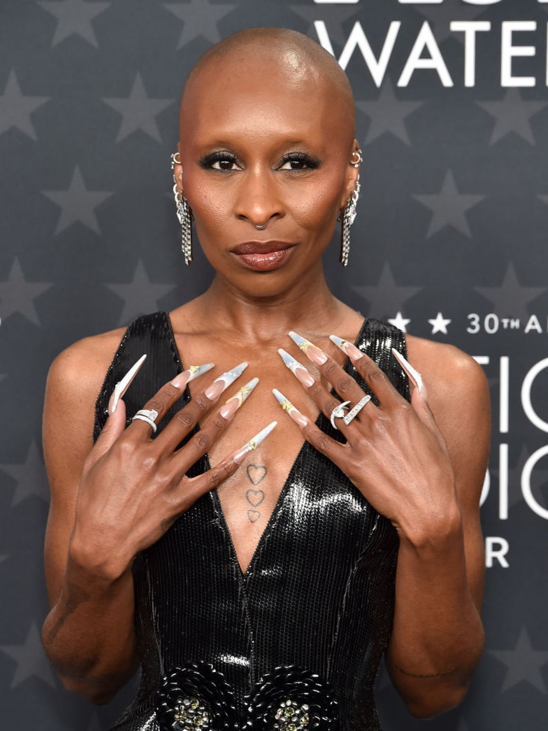 Cynthia Erivo at the 30th Annual Critics Choice Awards held at The Barker Hangar on February 7, 2025 in Santa Monica, California. (Photo by Gregg DeGuire/WWD via Getty Images)