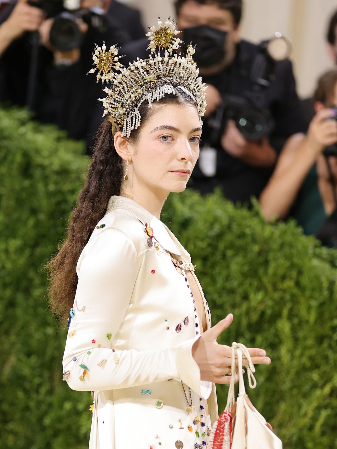 Lorde attends The 2021 Met Gala Celebrating In America: A Lexicon Of Fashion at Metropolitan Museum of Art on September 13, 2021 in New York City