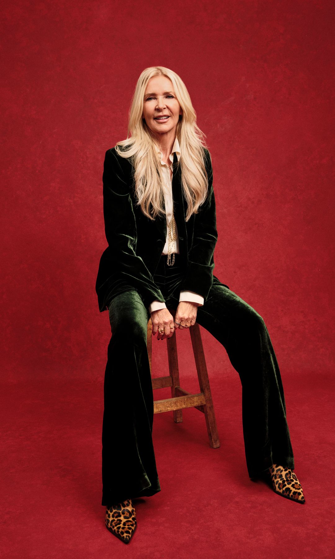 Amanda Wakeley posing for HELLO!'s Power List party in London