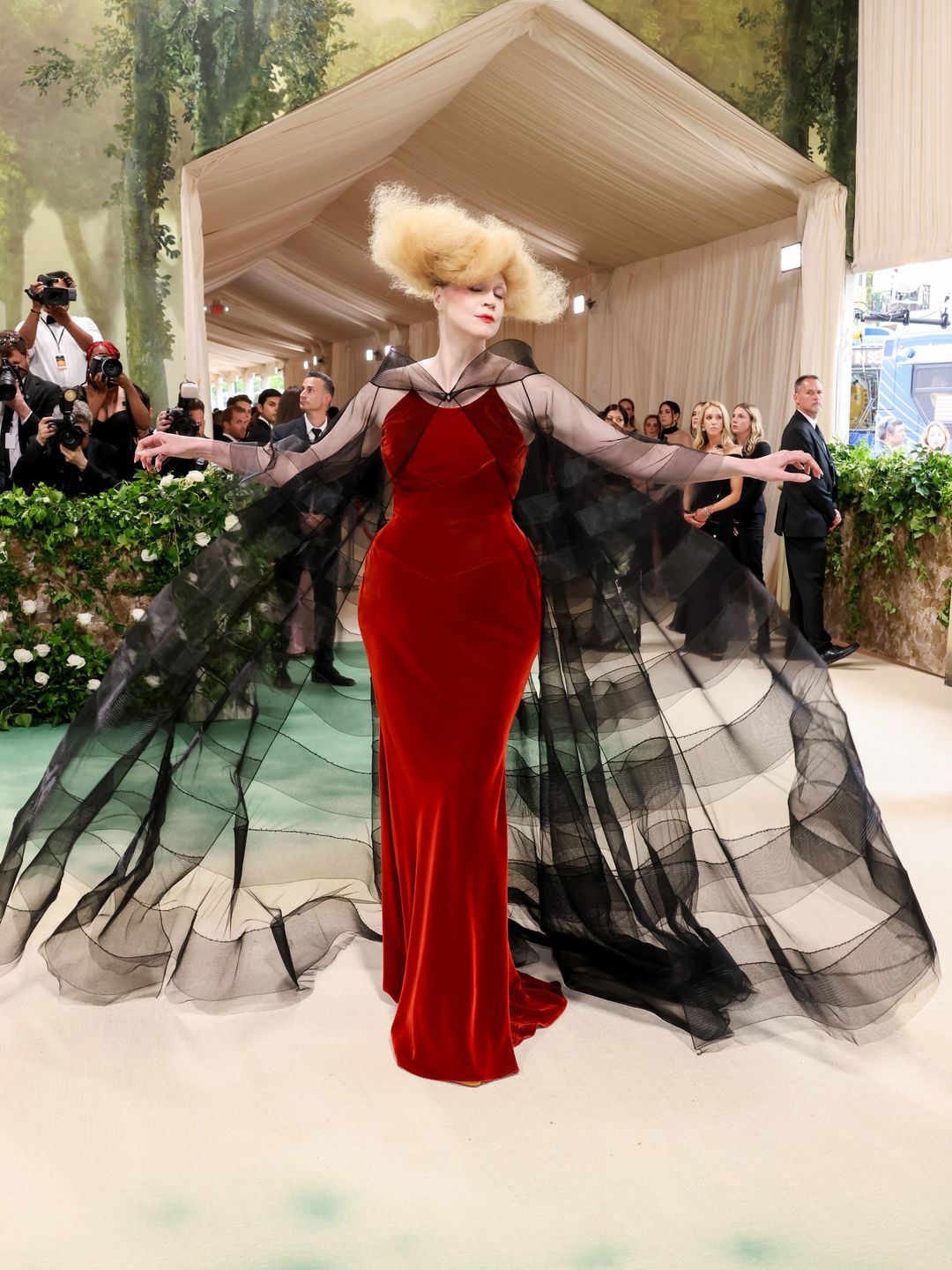 Gwendoline Christie attends The 2024 Met Gala Celebrating "Sleeping Beauties: Reawakening Fashion" at The Metropolitan Museum of Art on May 06, 2024