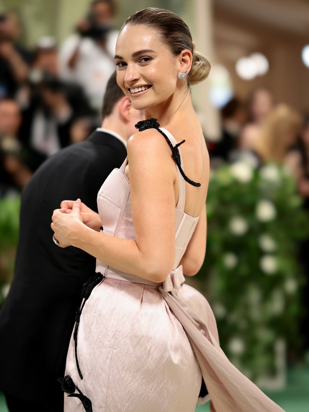 Lily James at the 2024 Met Gala