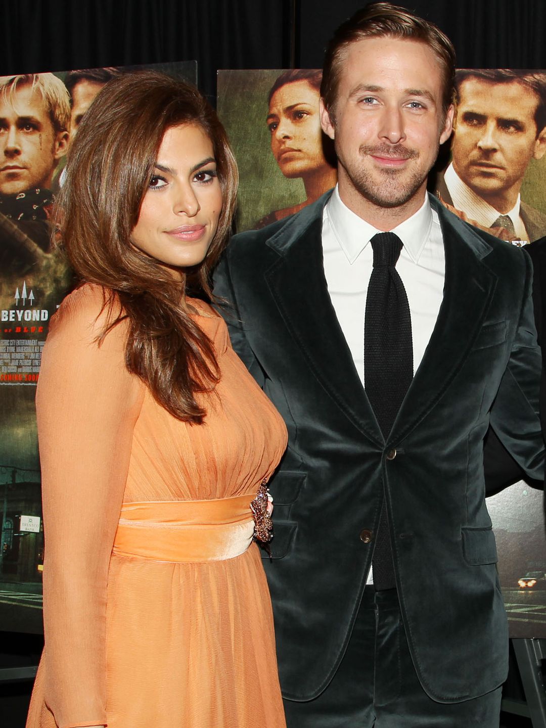 Eva Mendes, Ryan Gosling at 'The Place Beyond the Pines' film premiere, New York, America - 28 Mar 2013