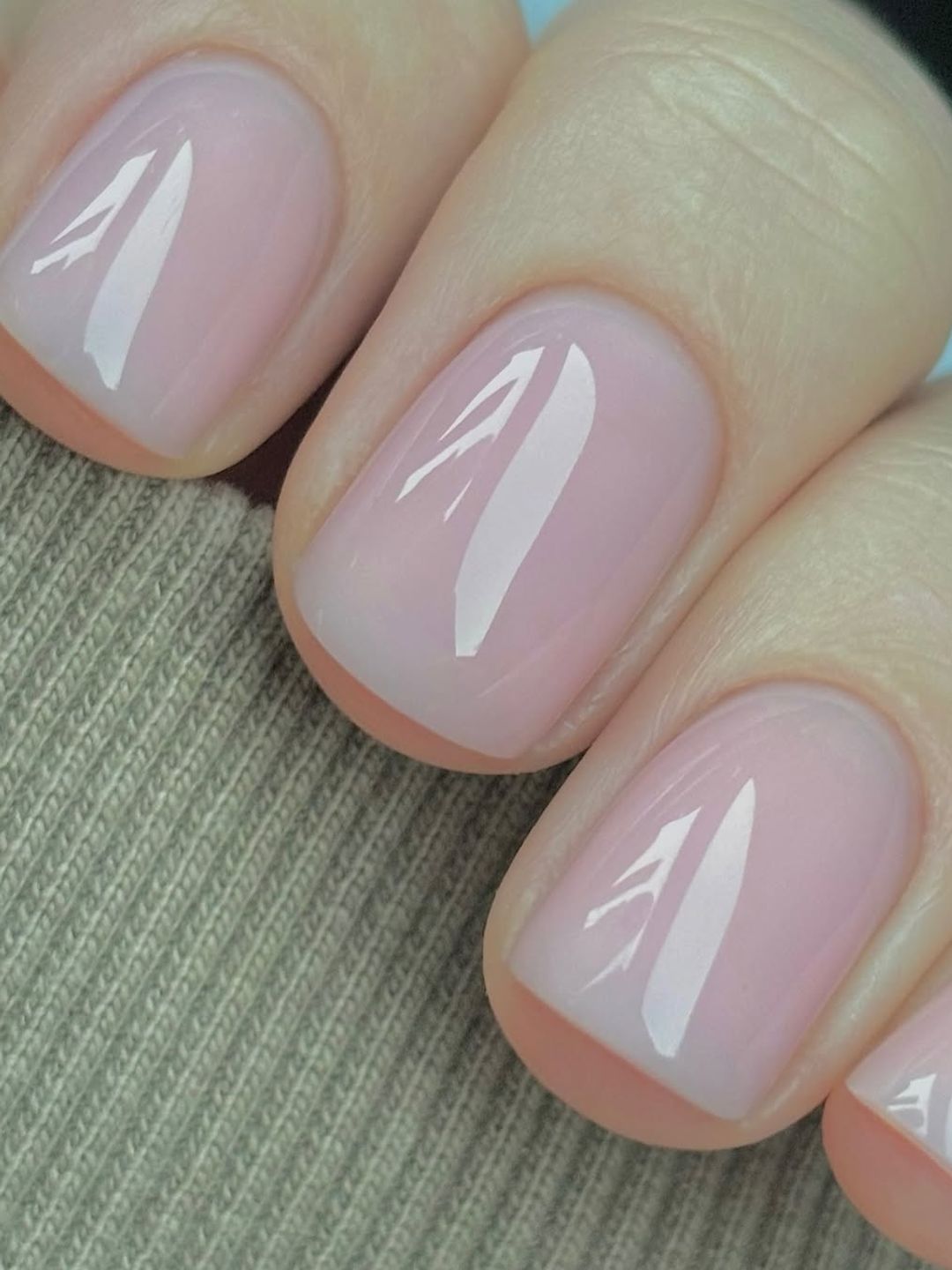 This dreamy sheer pink manicure is perfect for the spring season