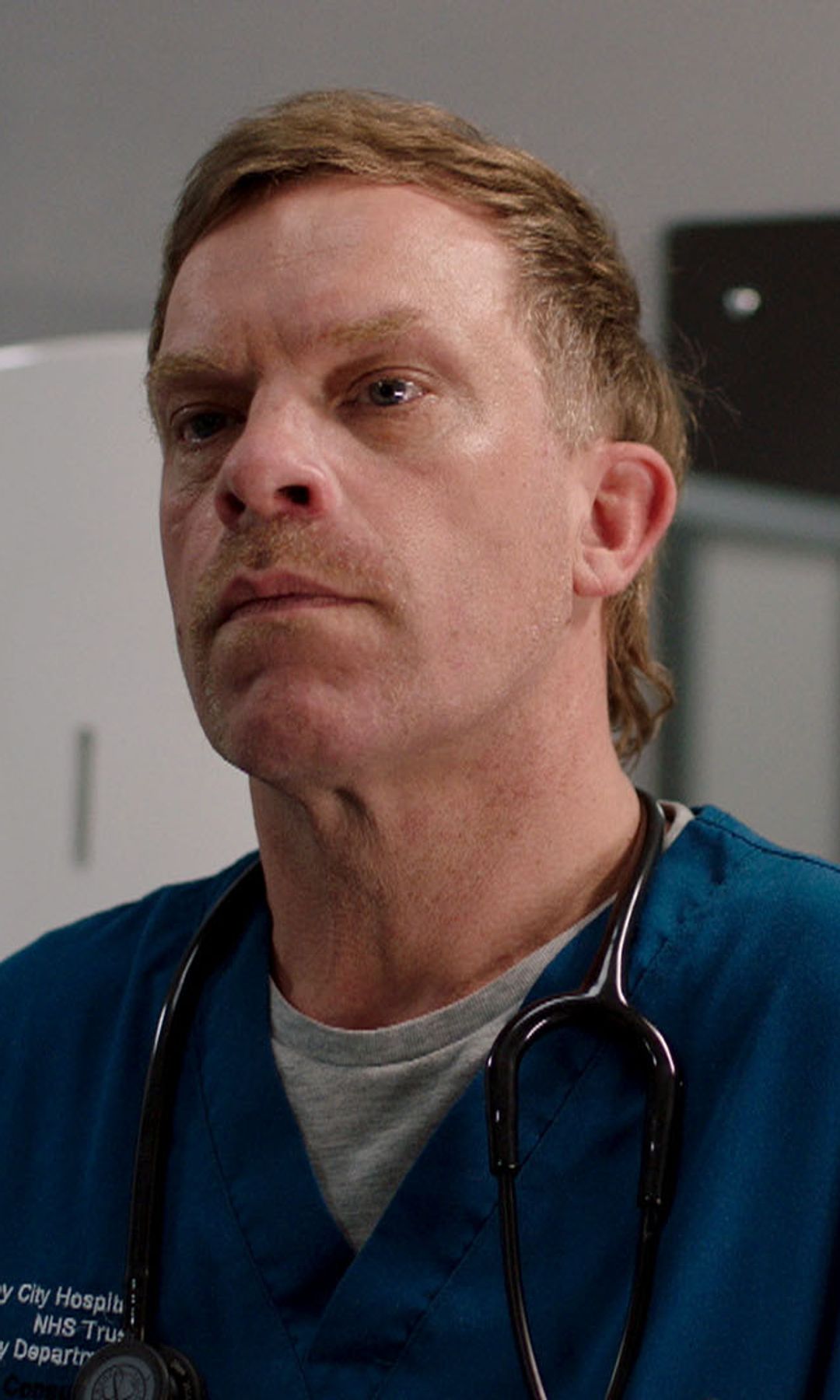 Will Beck in a scene from Casualty