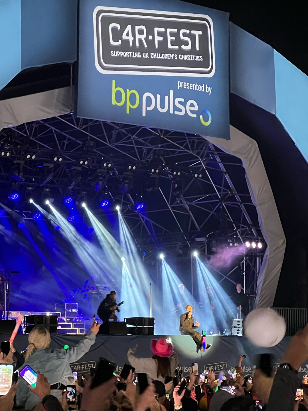 Olly Murs on the main stage Saturday Night - CarFest 2024