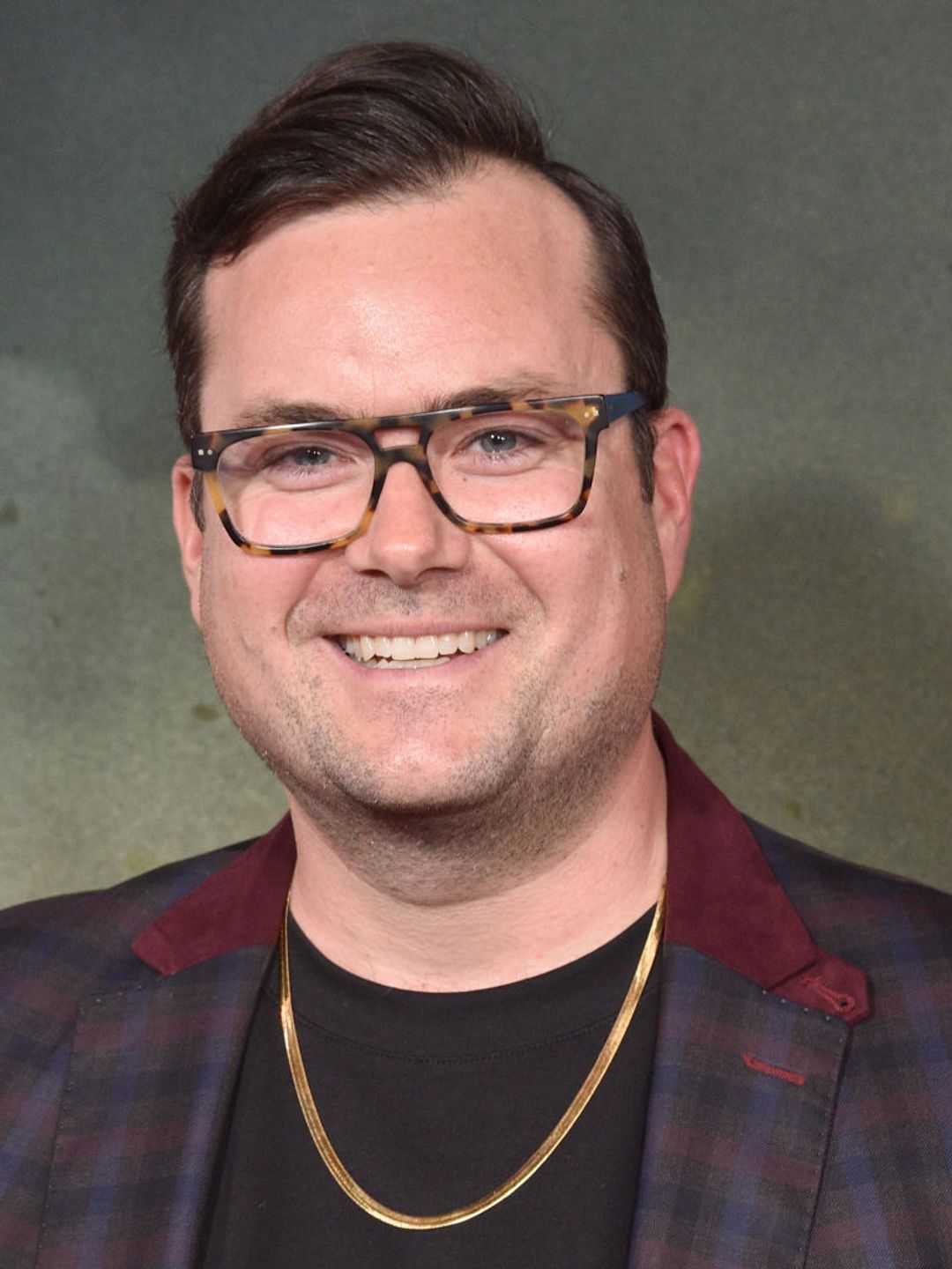 Close up of Kristian Bruun at a red carpet event for The Recruit