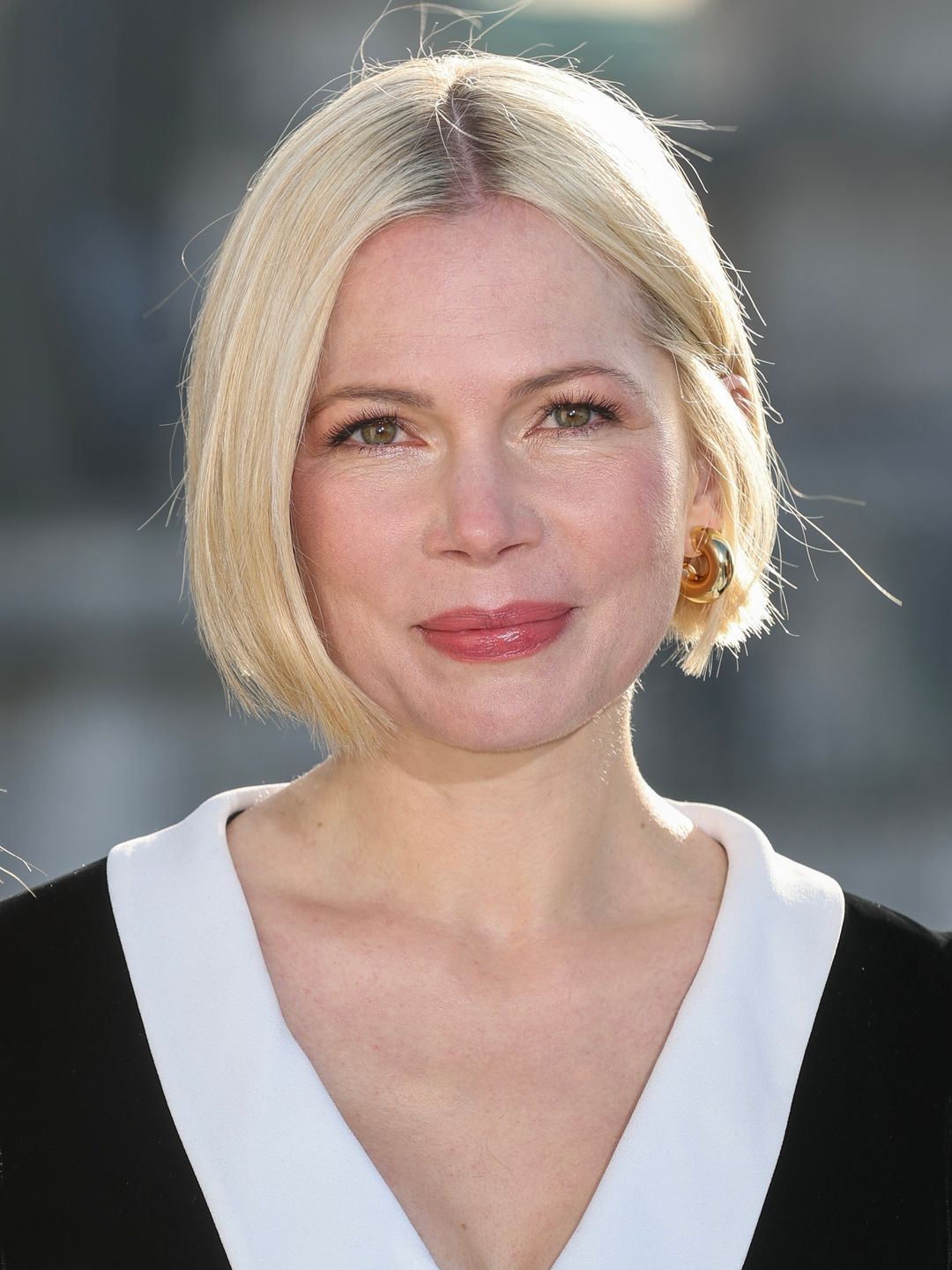 Michelle Williams' rounded bob looks soft and chic 