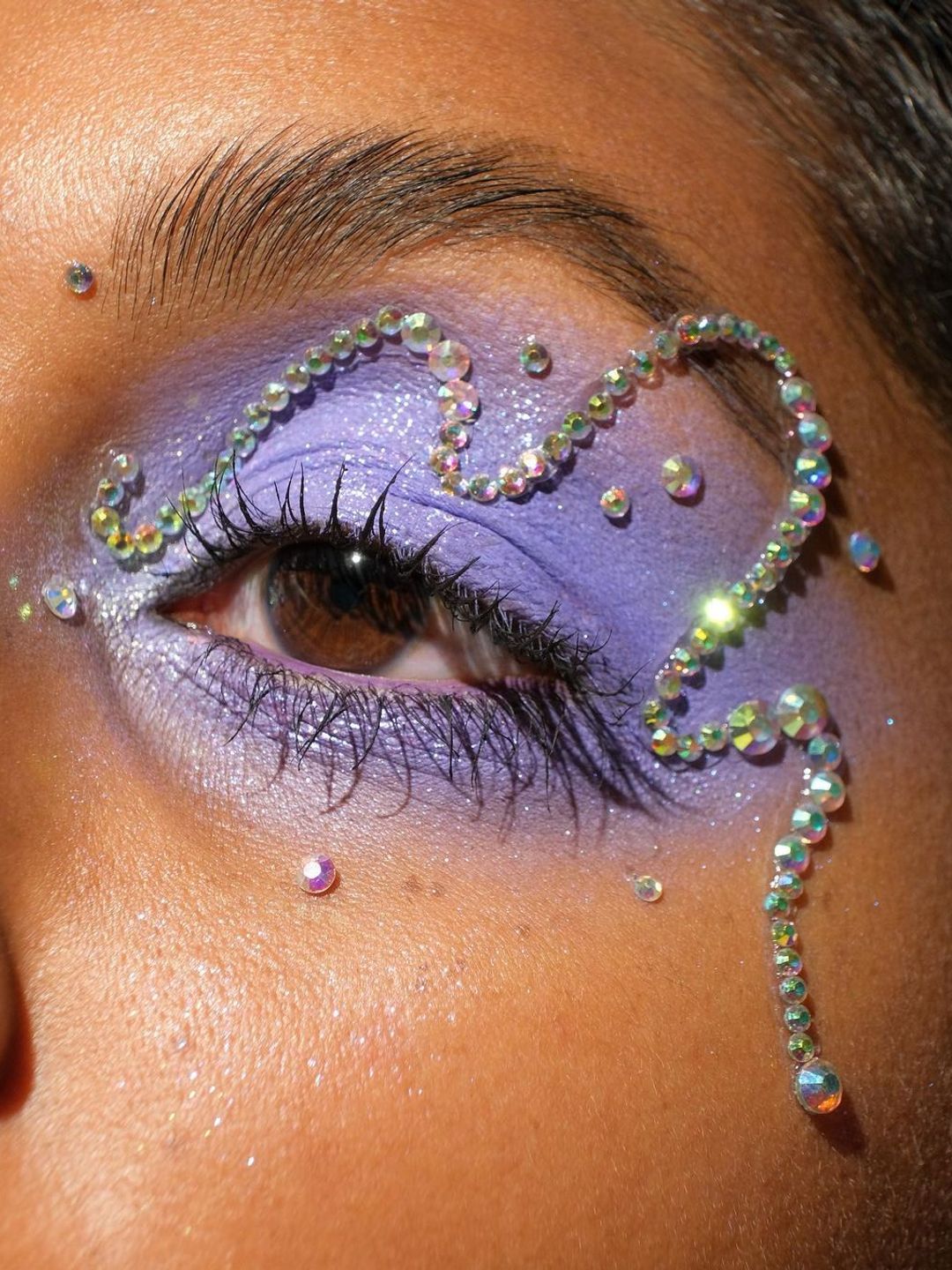 Purple eyeshadow makeup