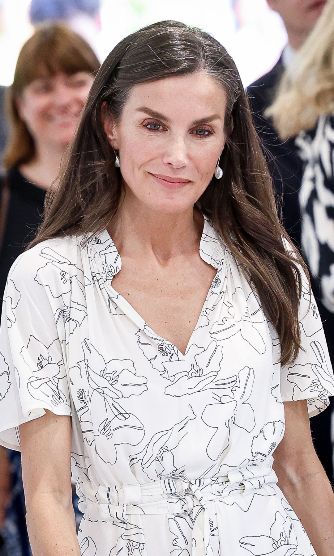 Queen Letizia of Spain attends the inauguration of the Madrid Book Fair 2025 at Retiro Park on May 30, 2025 in Madrid, Spain