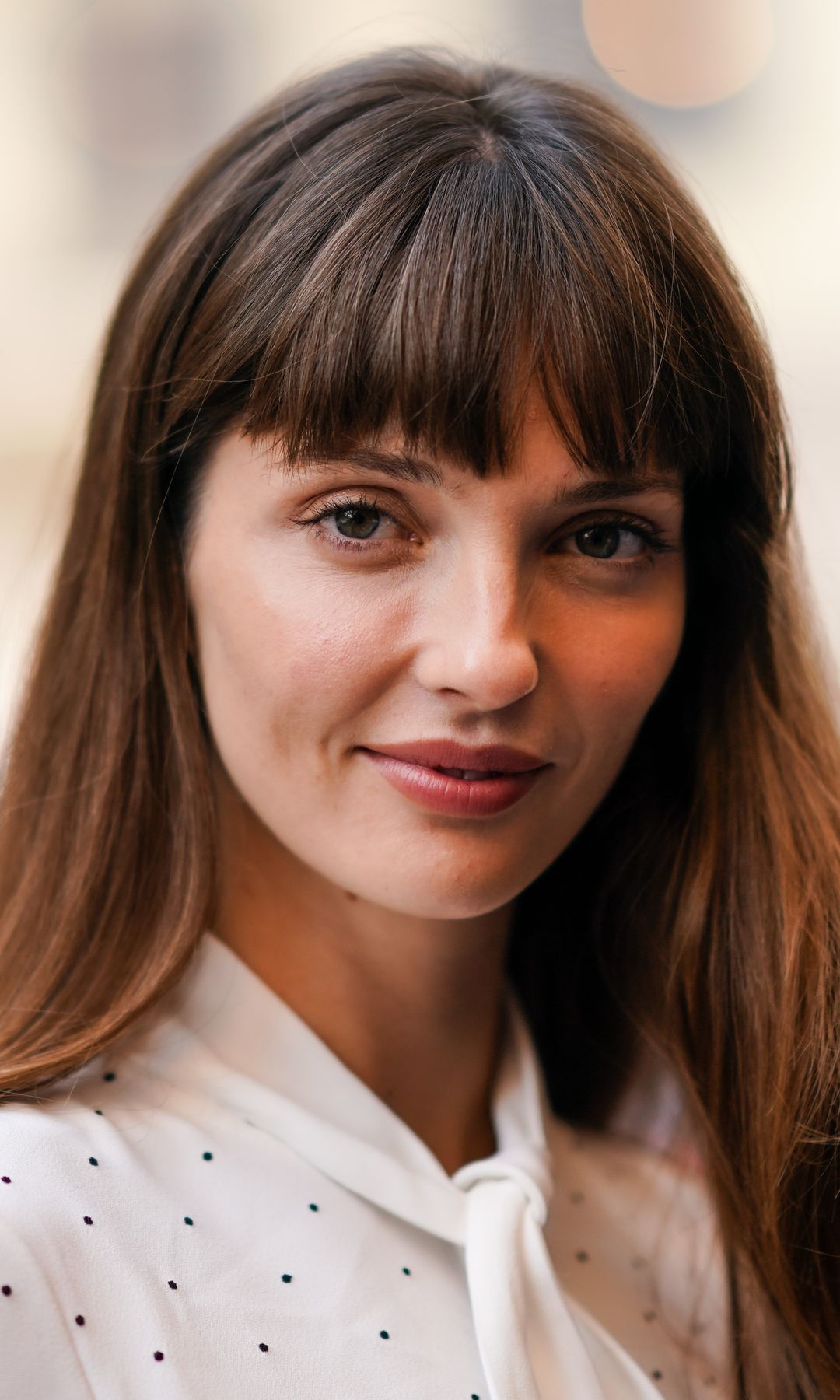 blunt fringe bangs hairstyle