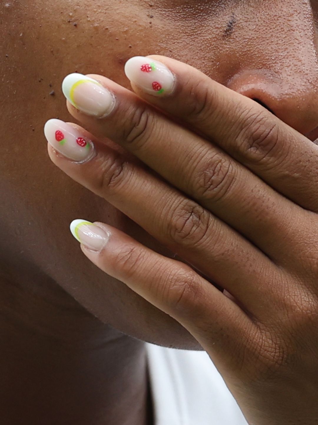 On day three of Wimbledon 2024 Coco Gauff's strawberry nails were spotted during her match against Anca Todoni