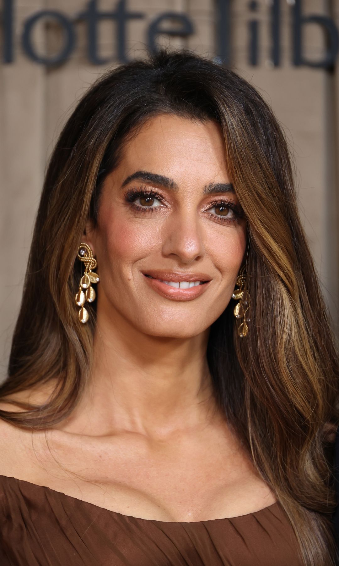 Amal Clooney attends the Clooney Foundation For Justice's The Albies at The Natural History Museum on October 03, 2025 in London, England.