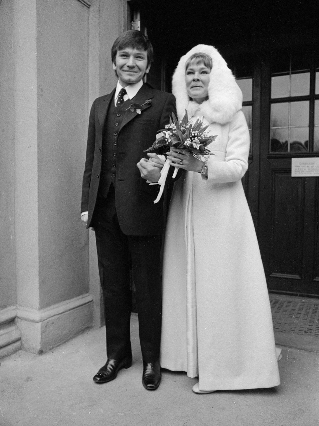 judi dench in wedding dress