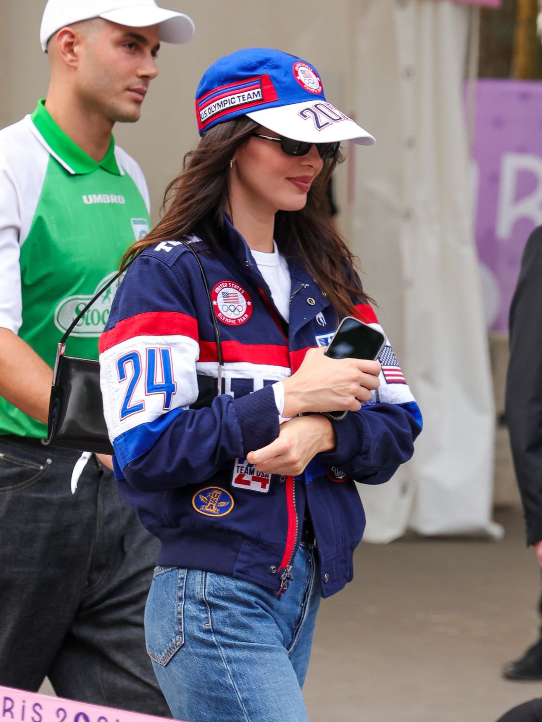 Kendall Jenner was spotted leaving the gymnastics event at the 2024 Paris Olympics in Ralph Lauren