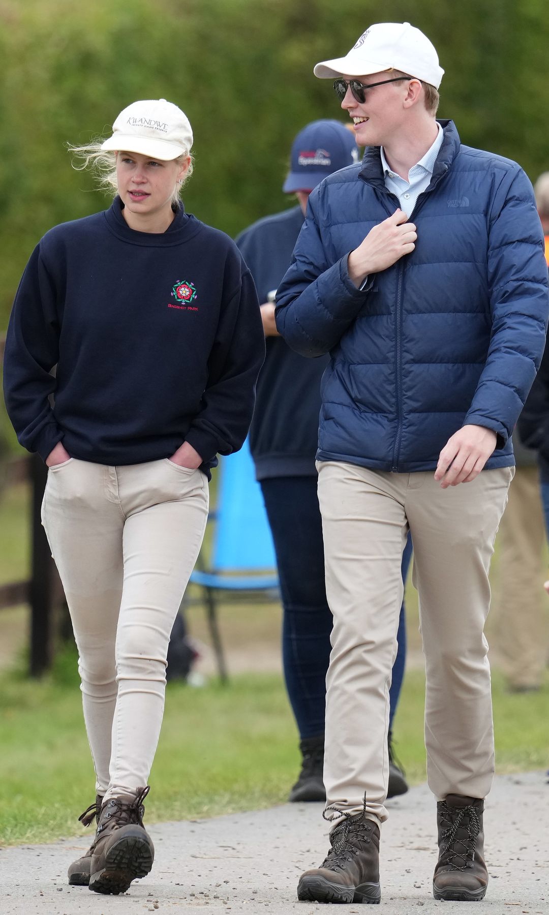 Lady Louise Windsor walking with Felix da Silva-Clamp