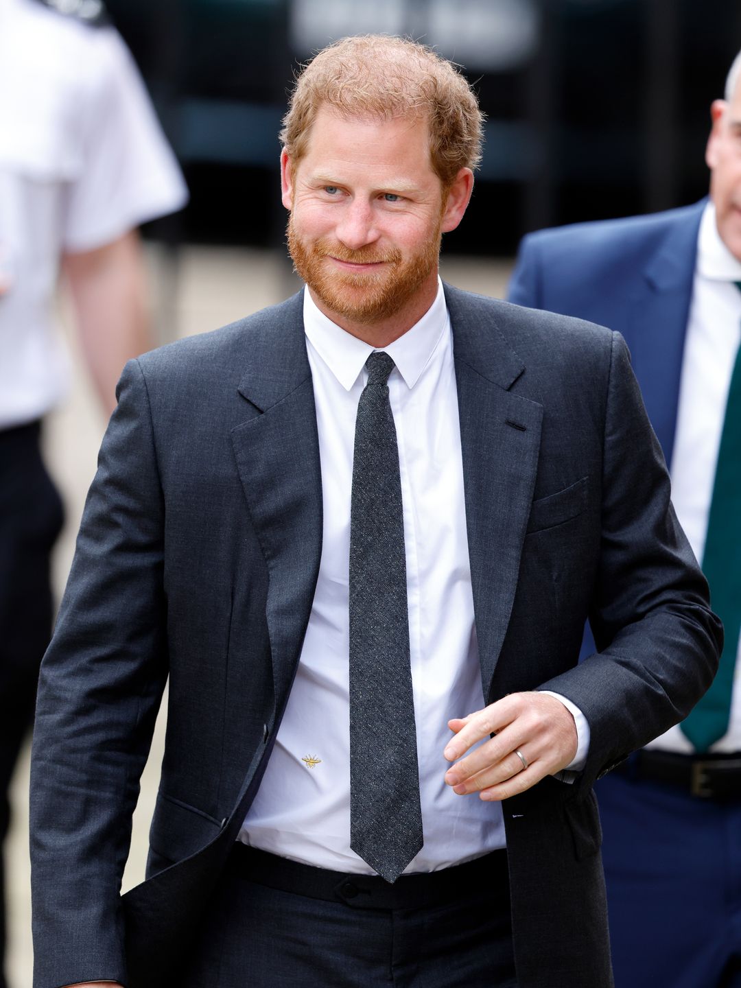 Prince Harry, Duke of Sussex arrives at the Royal Courts of Justice on March 30, 2023 in London, England. Prince Harry is one of several claimants in a lawsuit against Associated Newspapers, publisher of the Daily Mail. (Photo by Max Mumby/Indigo/Getty Images)