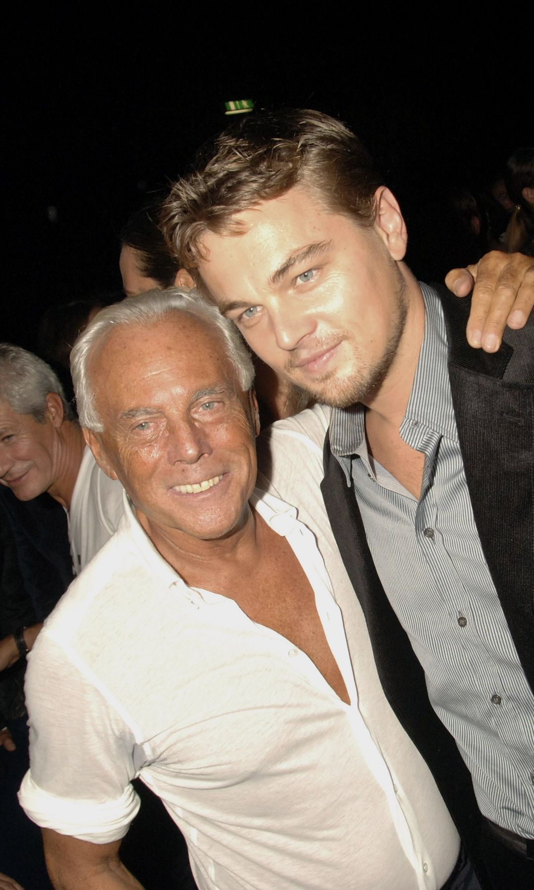 Giorgio Armani and Leonardo DiCaprio (2006)