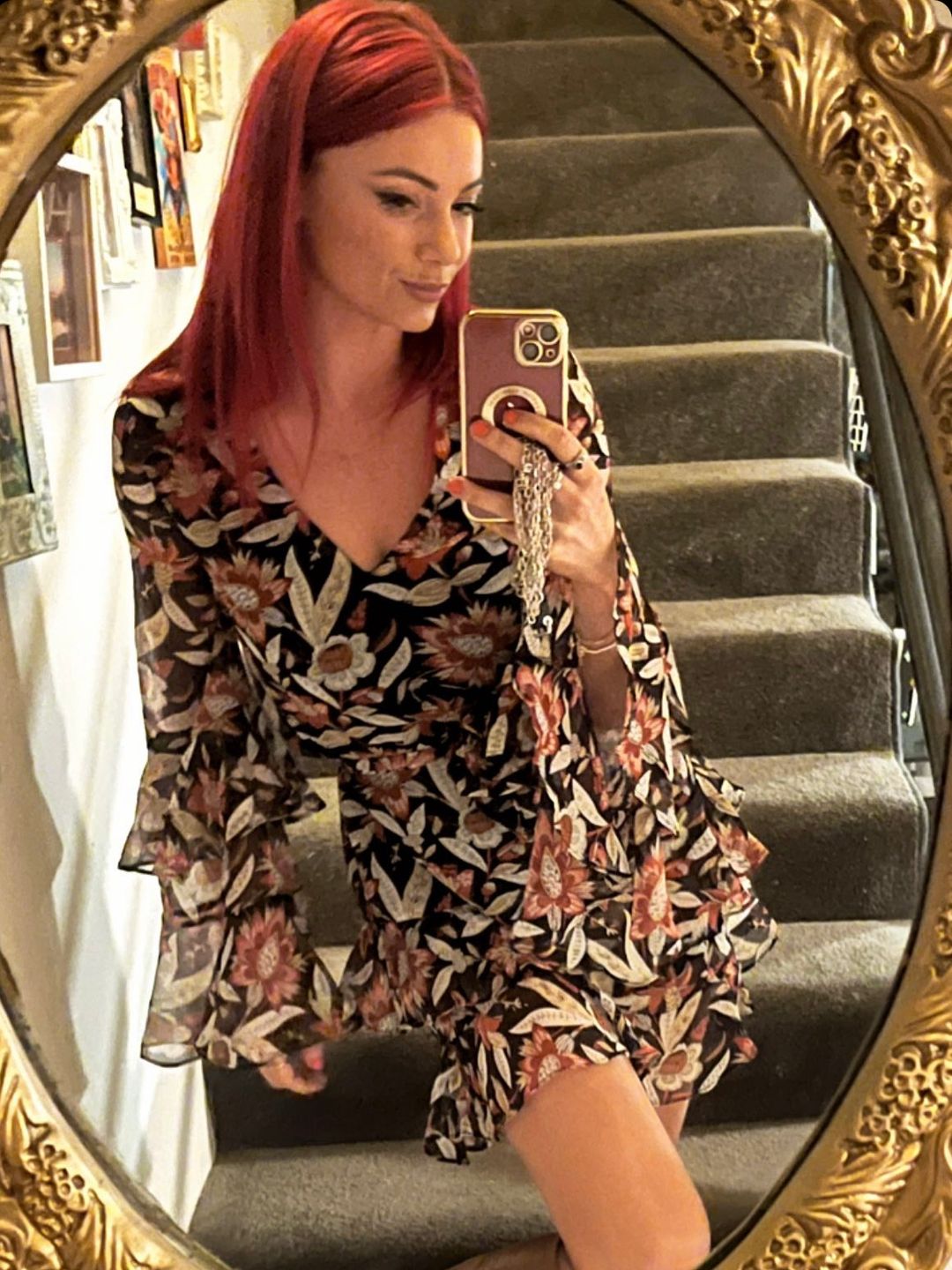 Dianne Buswell posing in a mirror selfie