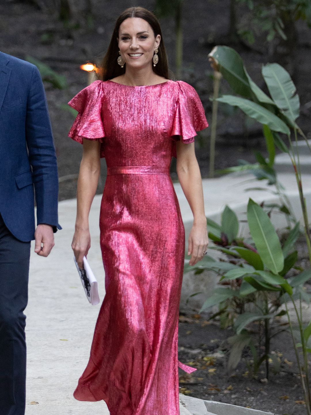 Catherine, Duchess of Cambridge attends a special reception hosted by the Governor General of Belize in celebration of Her Majesty The Queen wearing Vampire's Wife