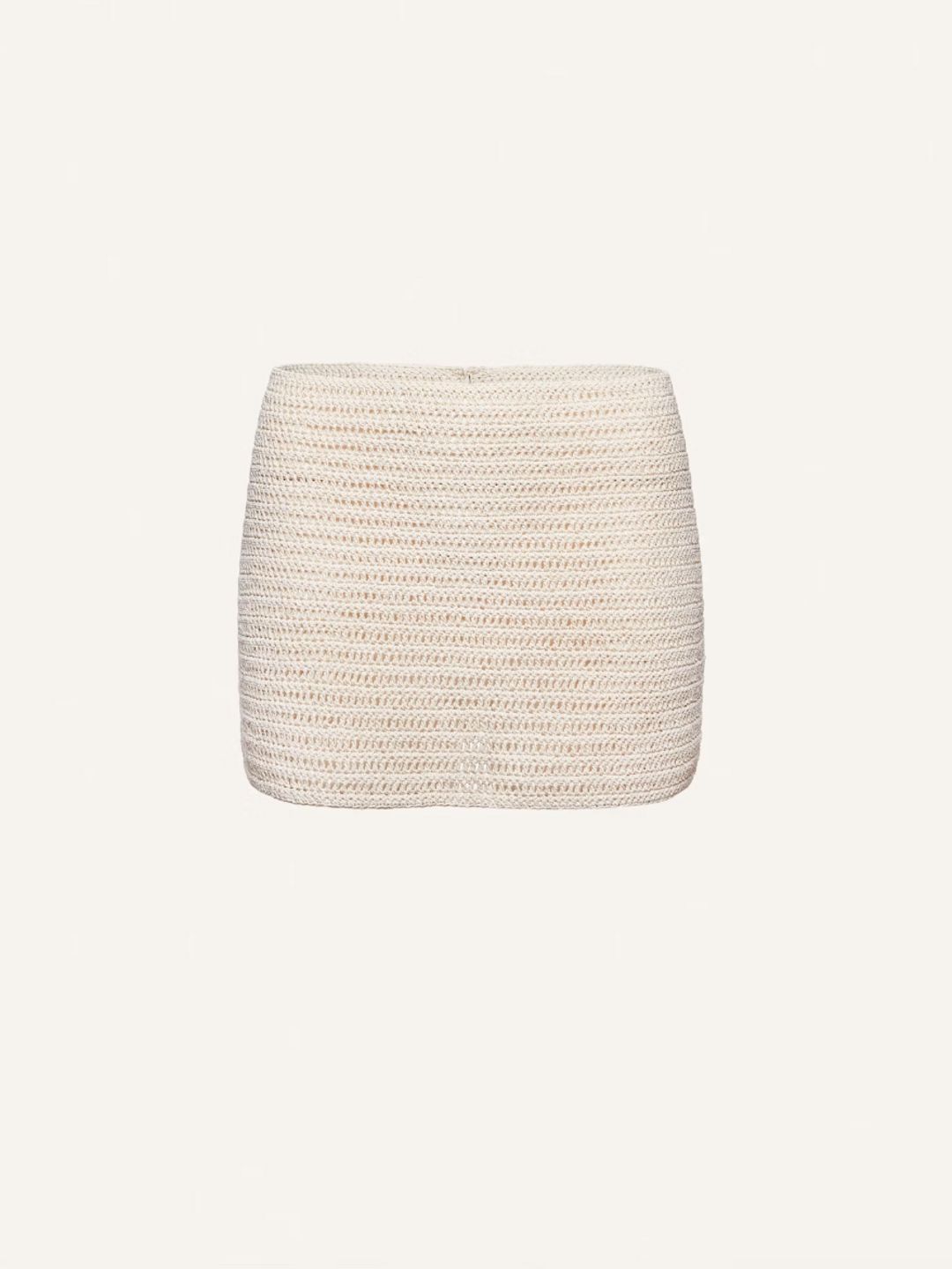 Crochet mini skirt in cream - Magda Butrym