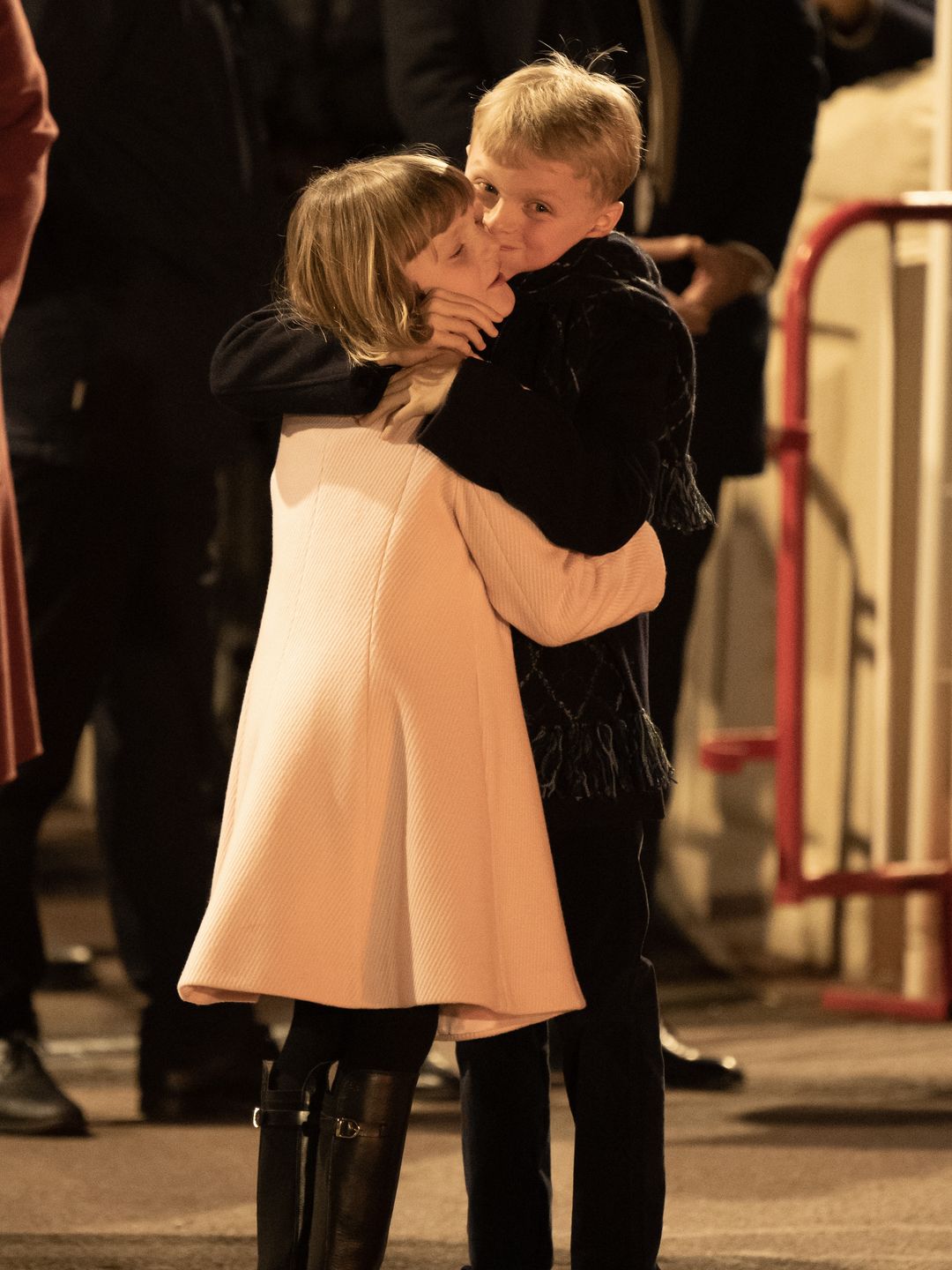 prince jacques hugging sister 