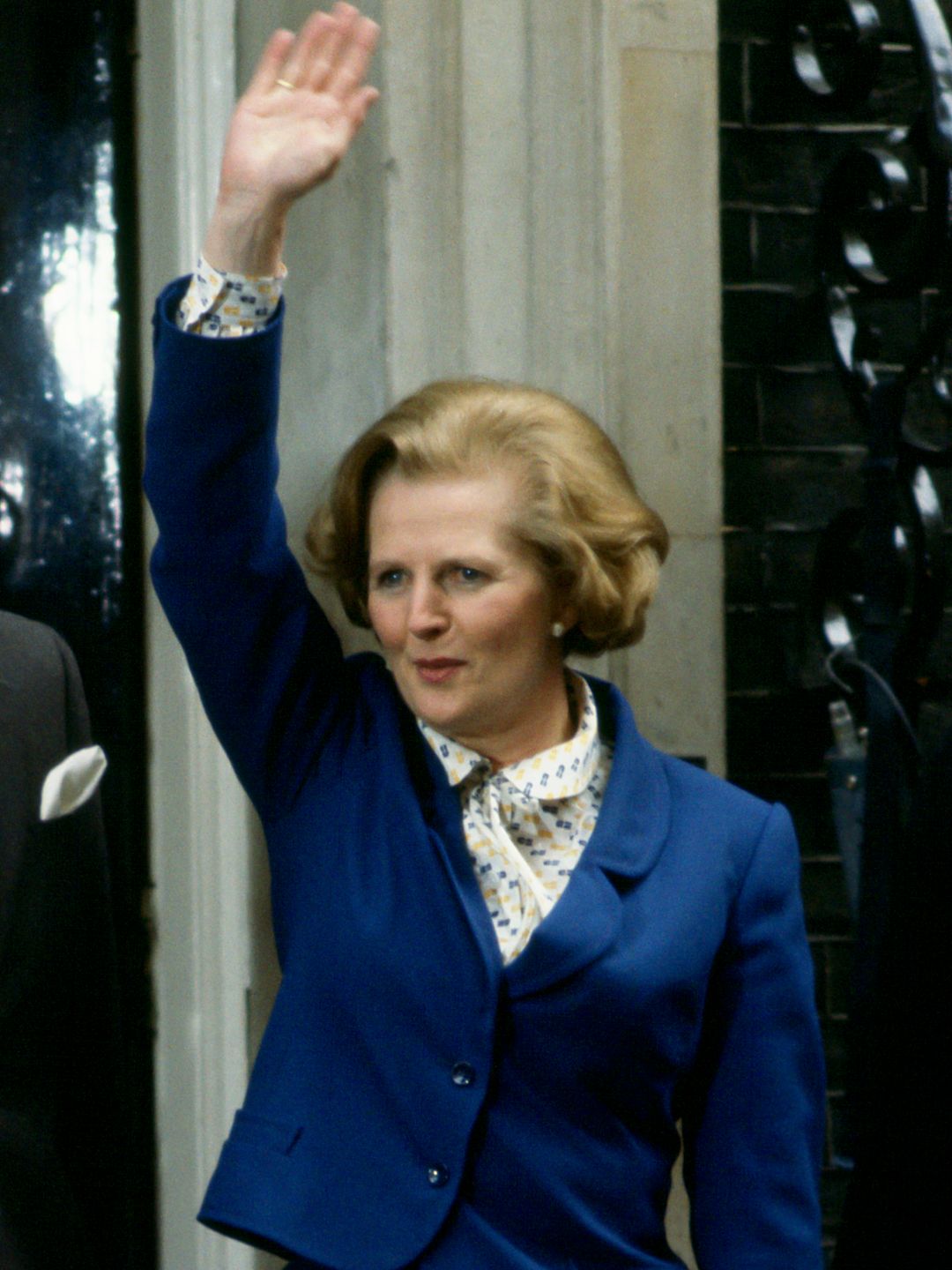 Margaret Thatcher outside 10 Downing Street in 1979