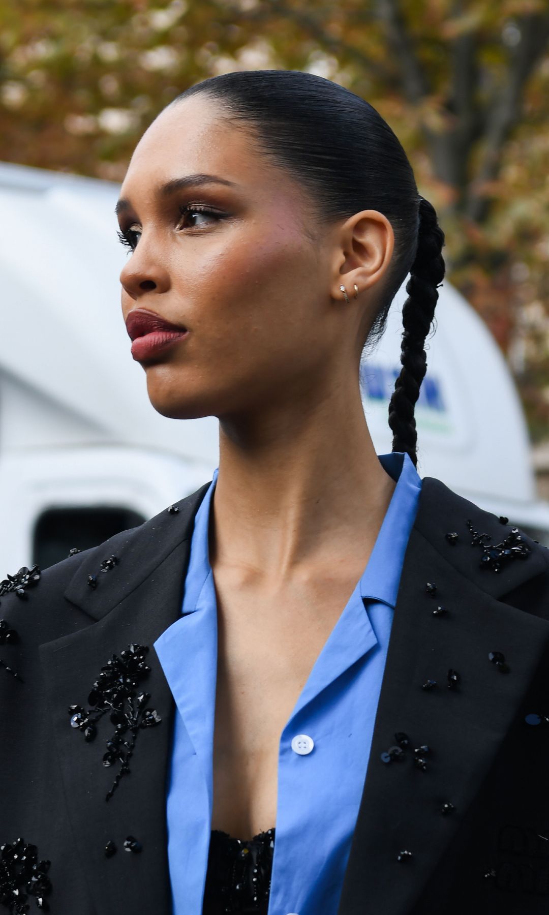 easy office hairstyles braided ponytail.