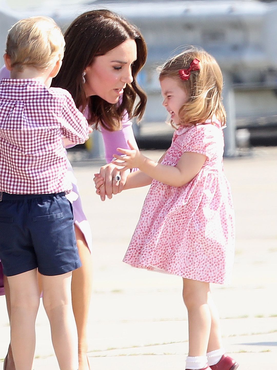 princess kate consoling daughter princess charlotte