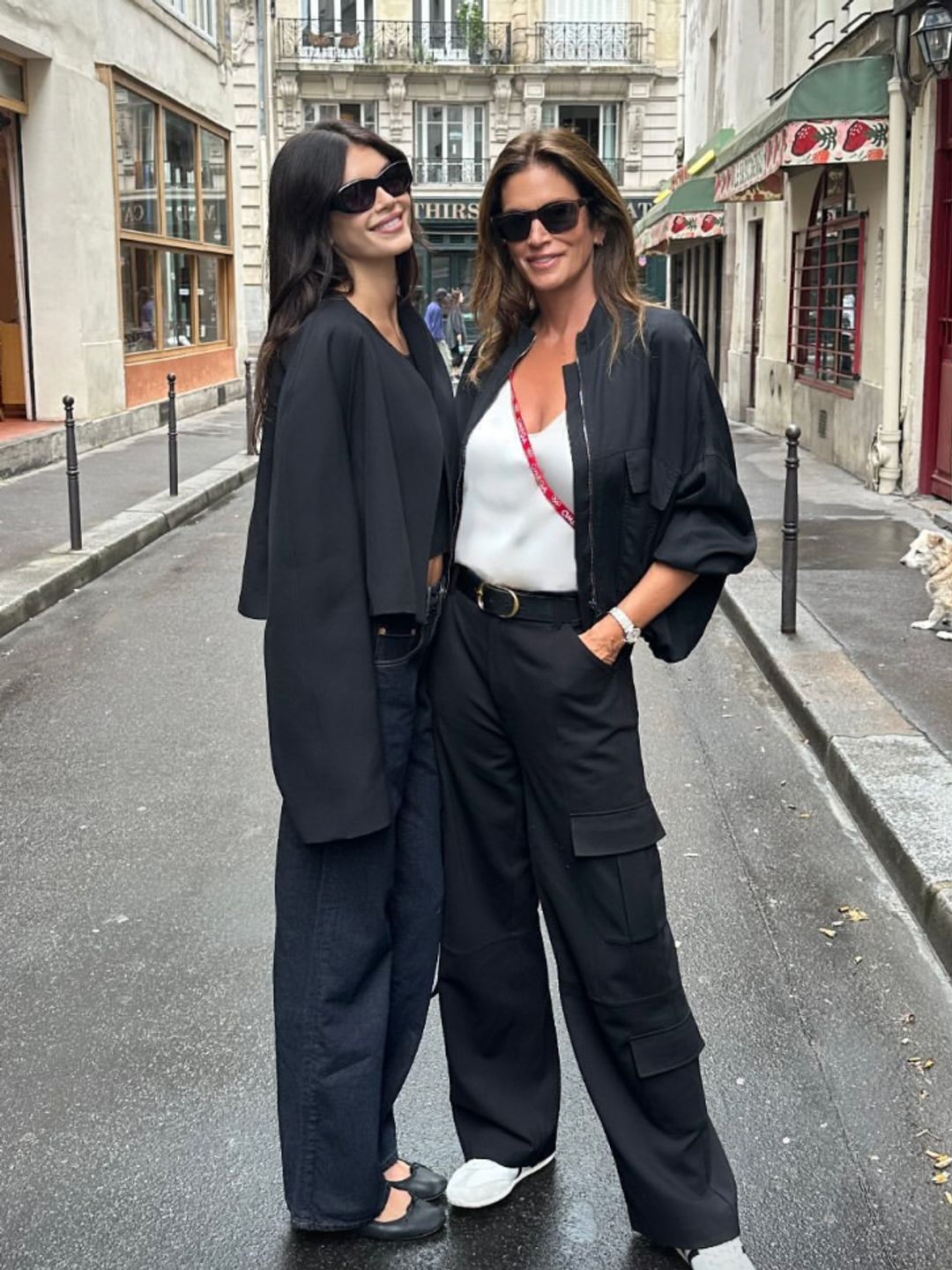 Kaia Gerber and Cindy Crawford touched down in Paris while acting as Omega brand ambassadors