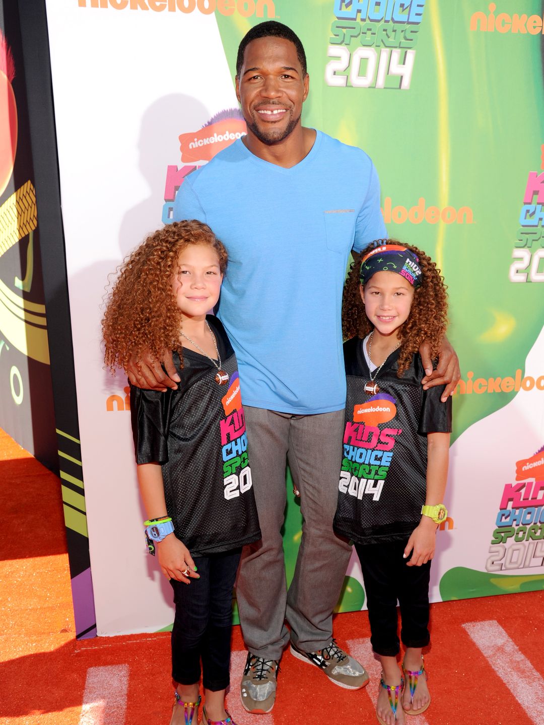 Michael Strahan is a proud dad to twins Isabella and Sophia