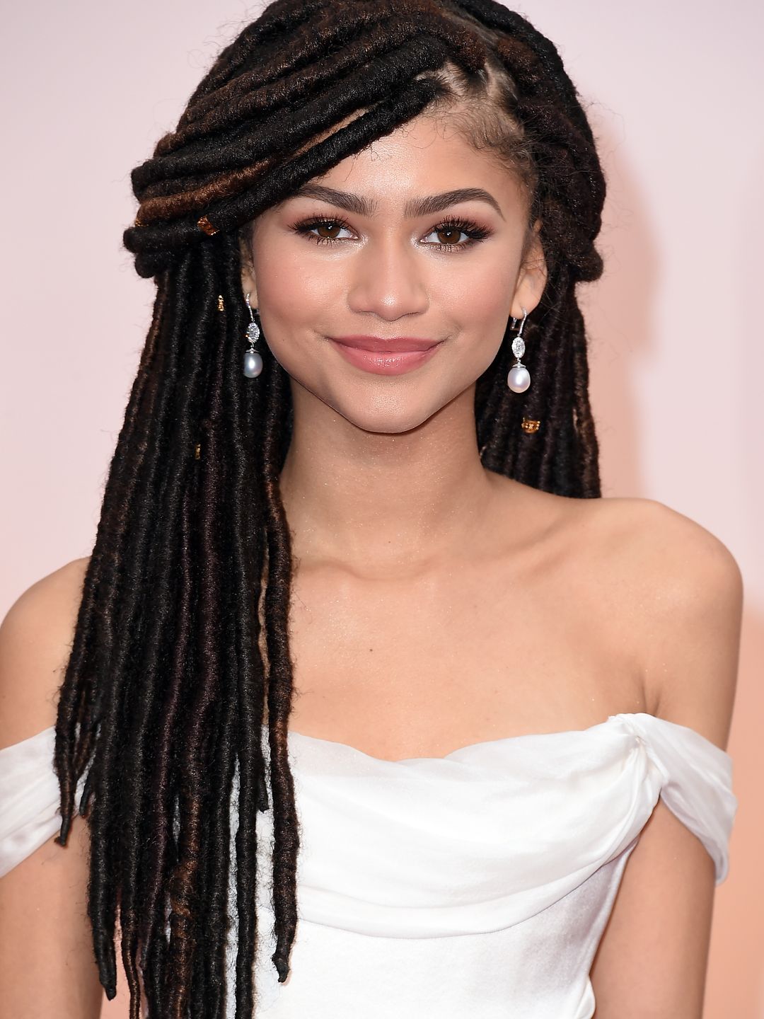 Actress Zendaya attends the 87th Annual Academy Awards at Hollywood & Highland Center on February 22, 2015 in Hollywood, California.  (Photo by Steve Granitz/WireImage)