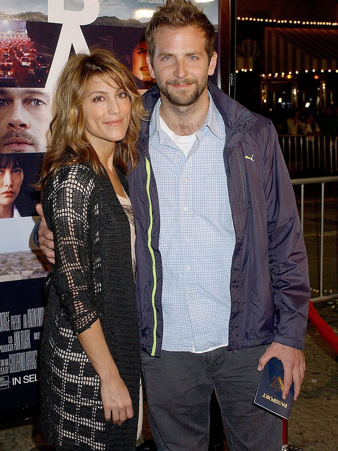 Jennifer Esposito and Bradley Cooper at the Babel premiere. 