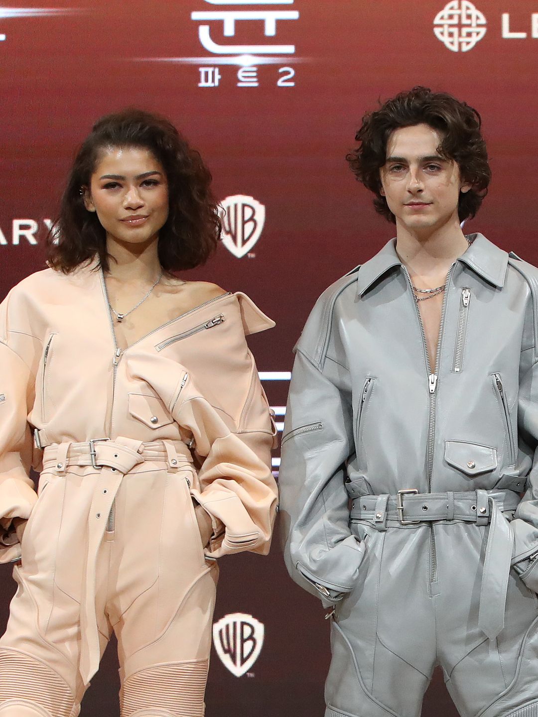 Zendaya and Timothée wore matching jumpsuits in an iconic press tour fashion moment