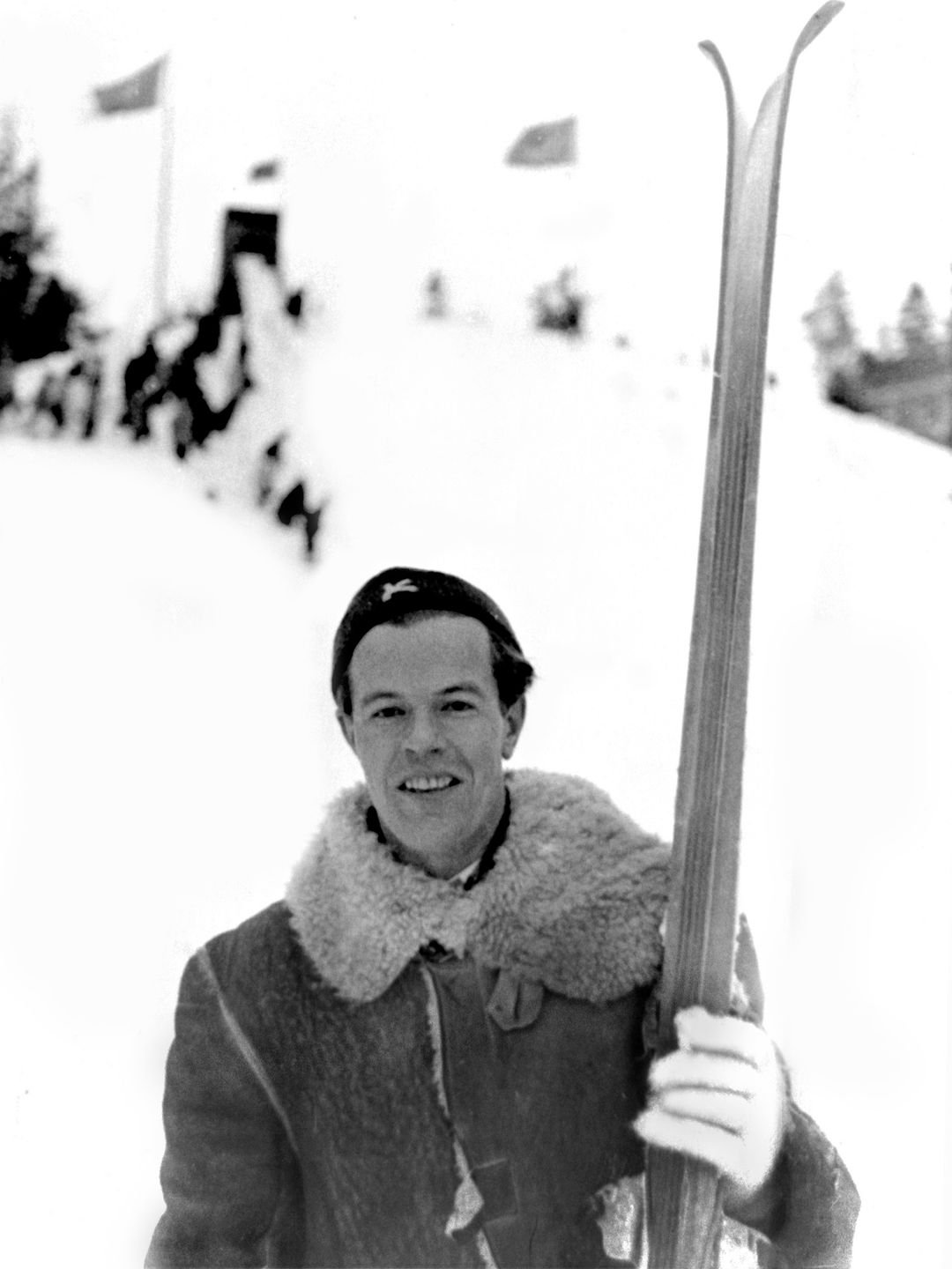Norwegian ski jumper Asbjörn Ruud at the 1946 Winter Games 