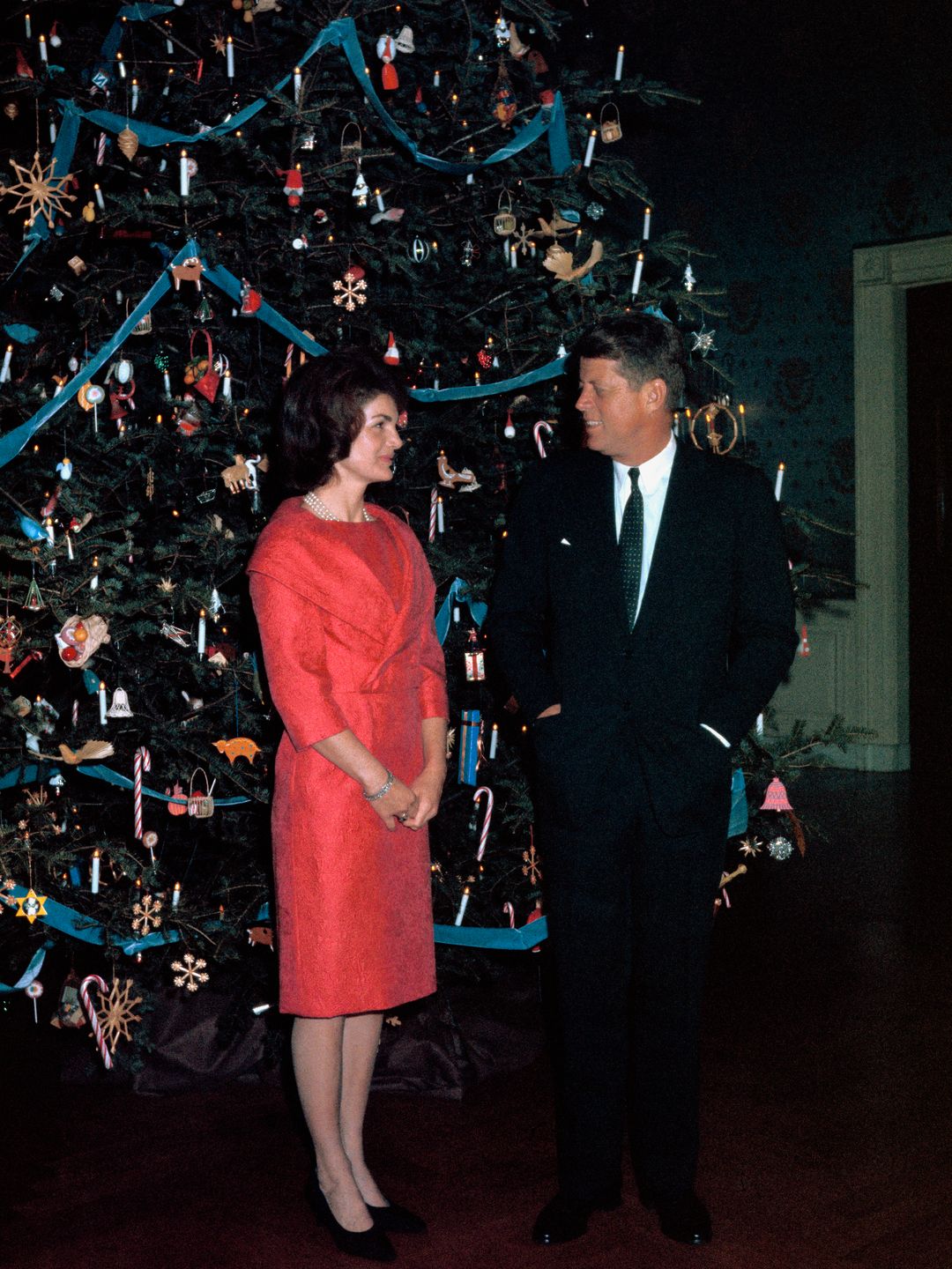 John F. Kennedy and Jackie Kennedy, circa 1961.