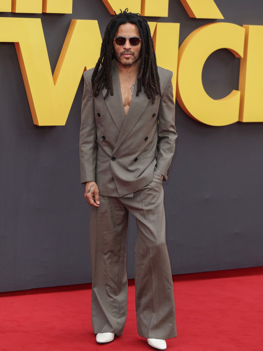 Lenny Kravitz attends the European premiere of "Blink Twice" at the Odeon Luxe Leicester Square on August 19, 2024 in London, England