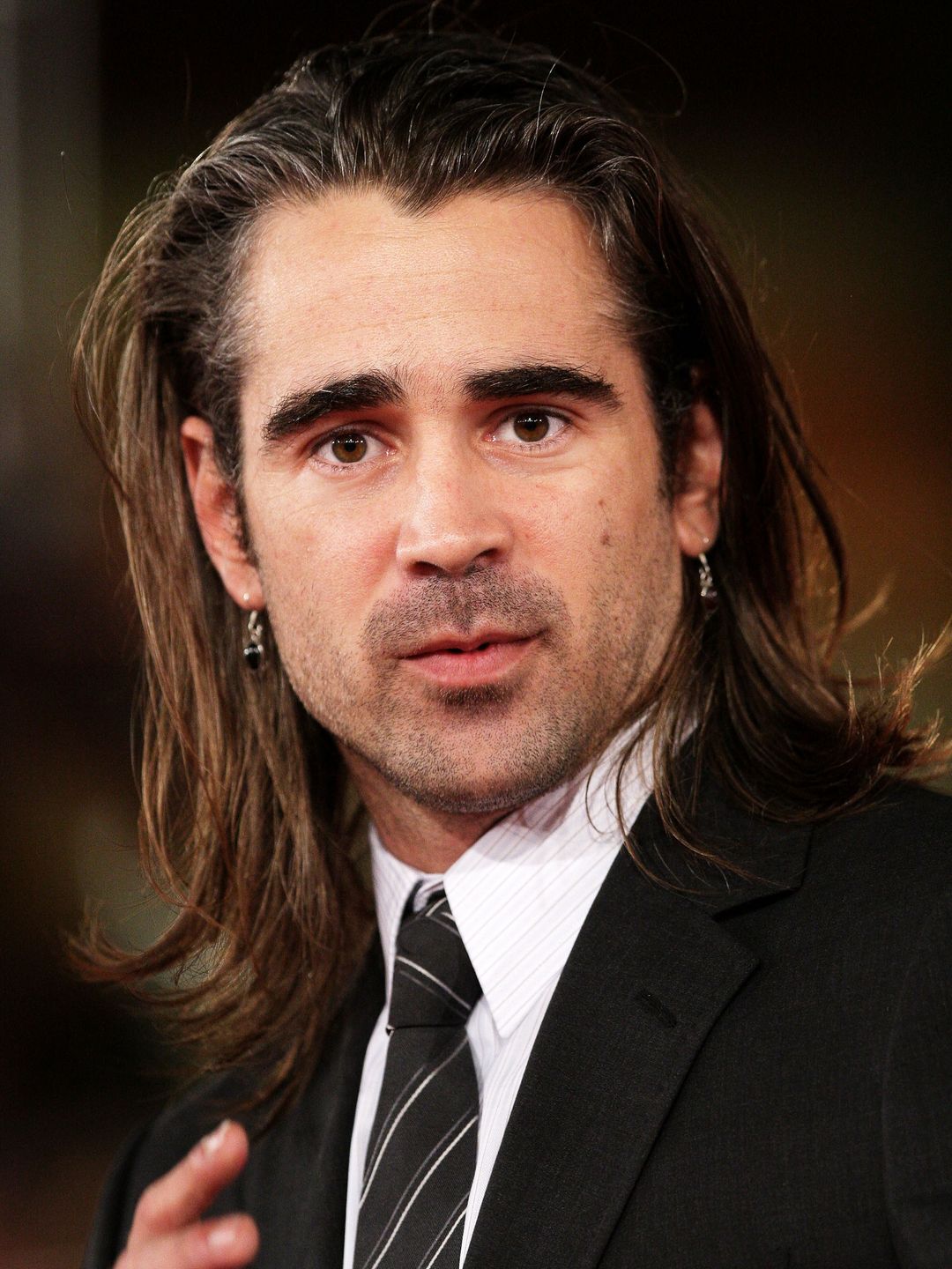 colin farrell with long hair