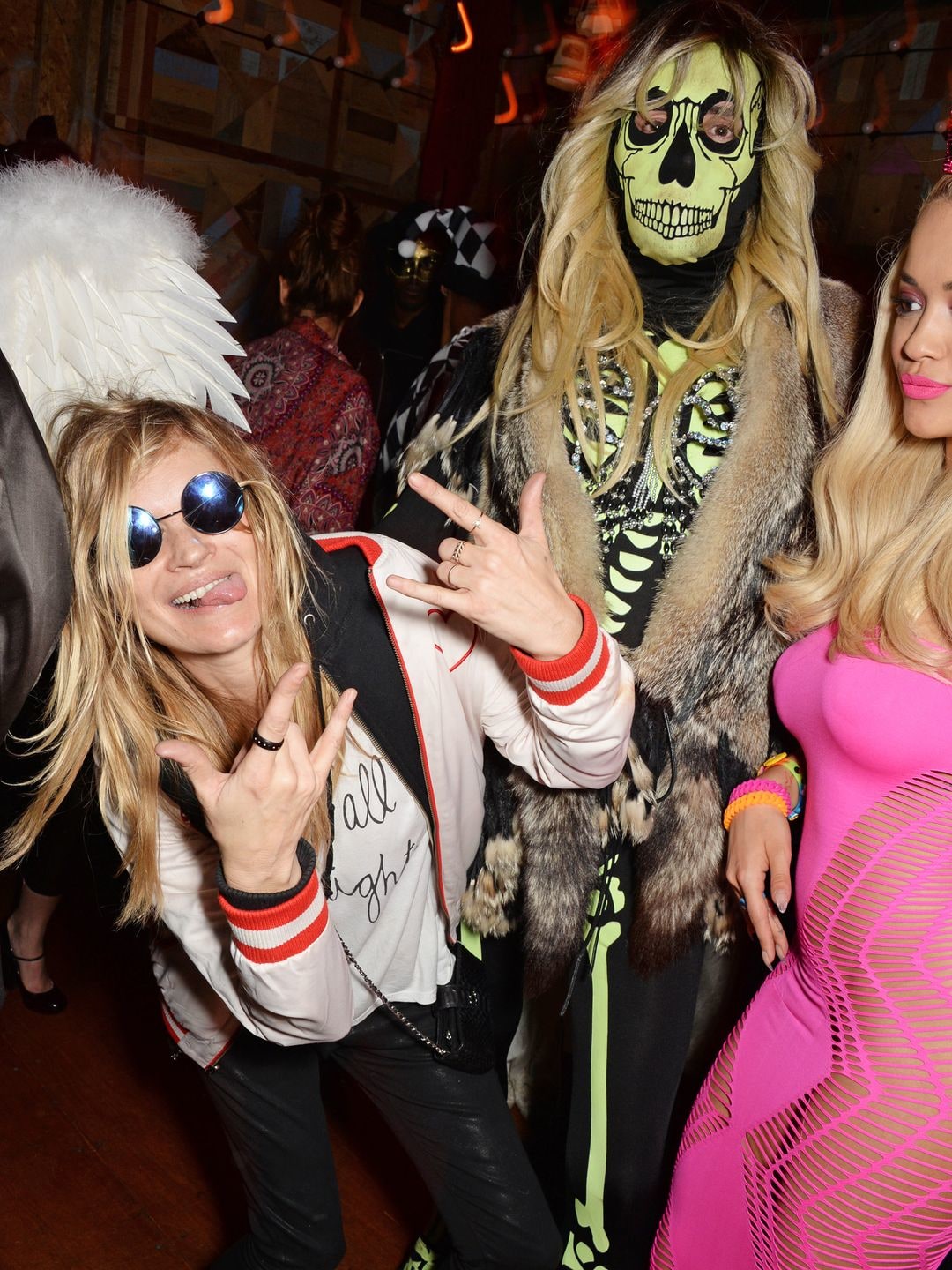Kate Moss dressed as her pal Cara Delevingne 
