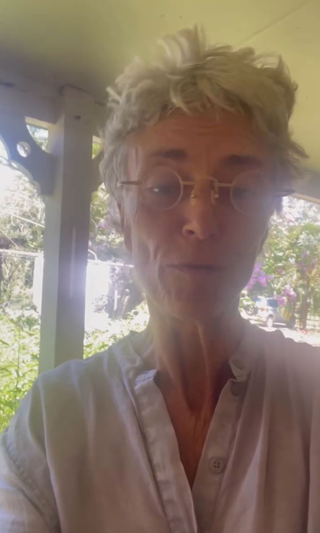 Rachel Ward in a video shared on social media