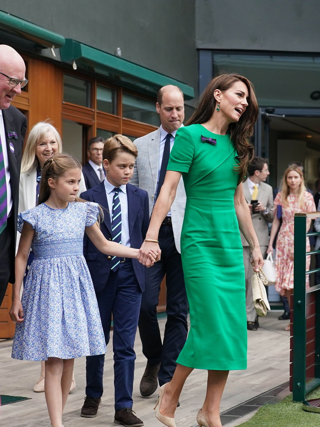 Kate wearing green dress wimbledon 