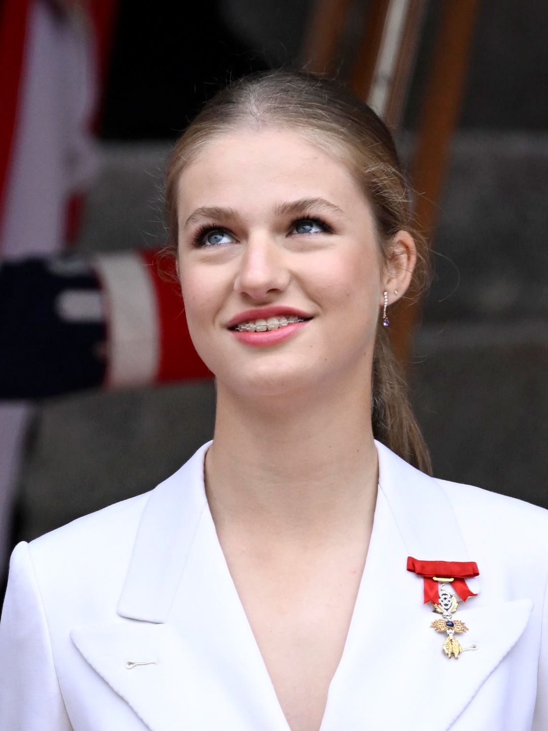 Princess Leonor in a white outfit