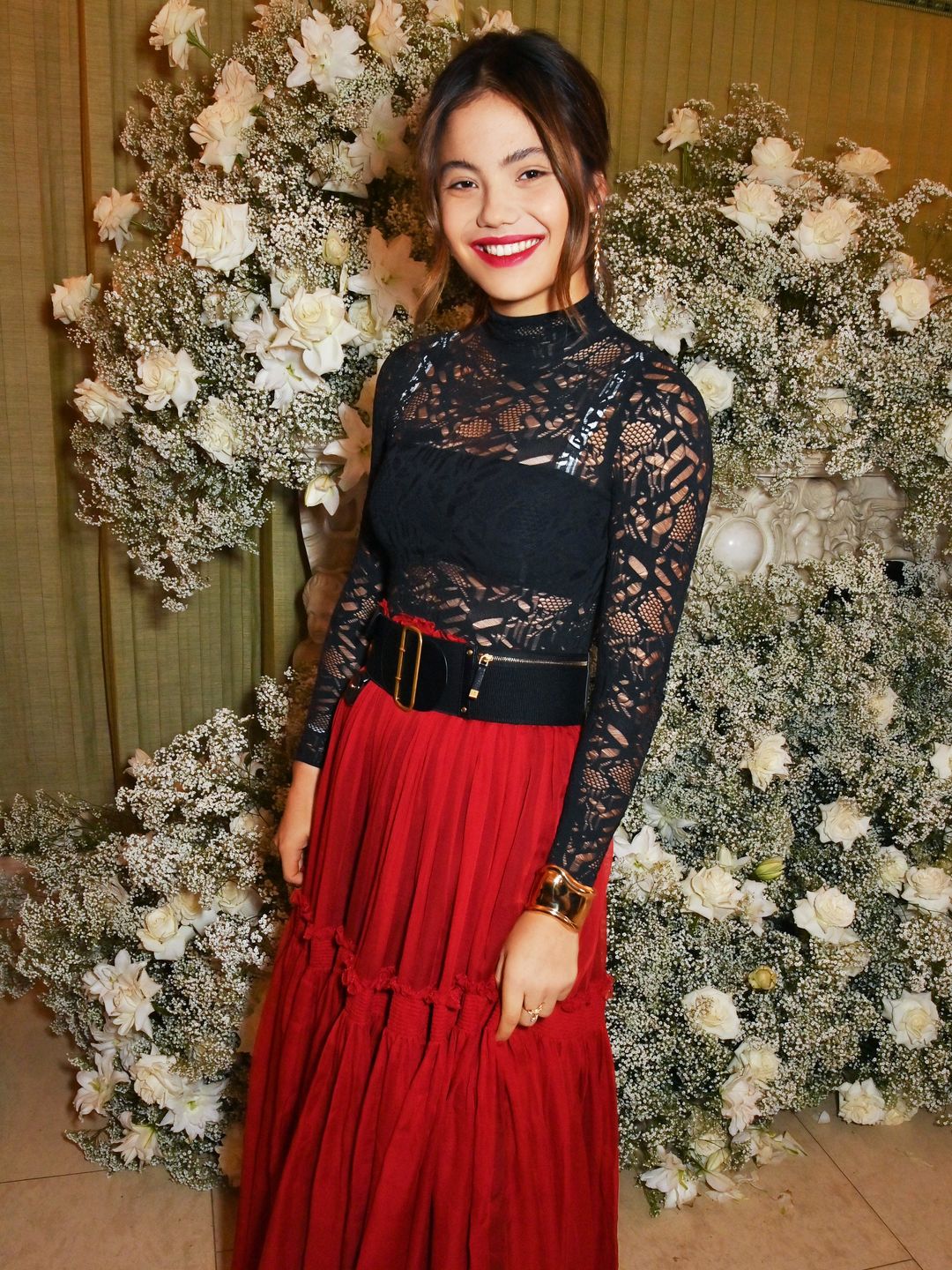 Emma Raducanu at the British Vogue And Tiffany & Co party