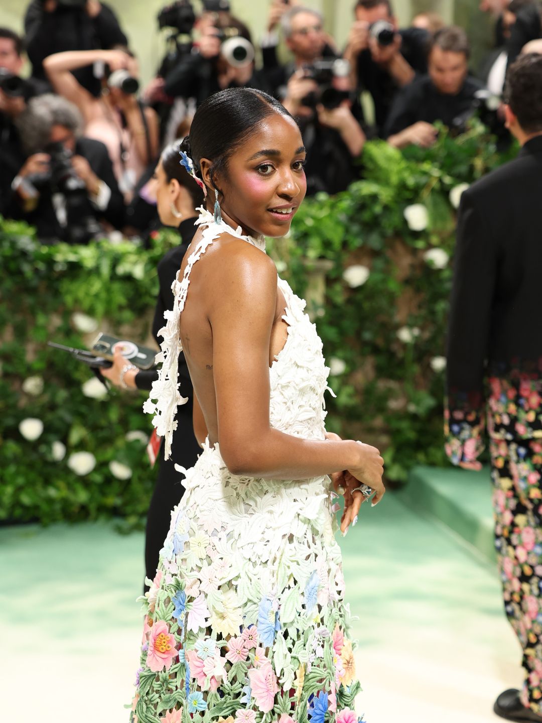 Ayo Edebiri attends The 2024 Met Gala Celebrating "Sleeping Beauties: Reawakening Fashion" at The Metropolitan Museum of Art on May 06, 2024 in New York City. (Photo by Aliah Anderson/Getty Images)