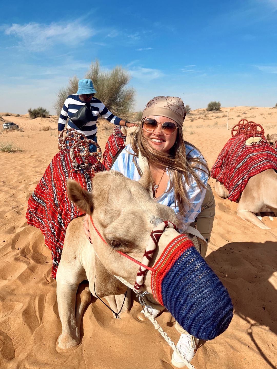 A lovely camel ride experience in the Dubai desert