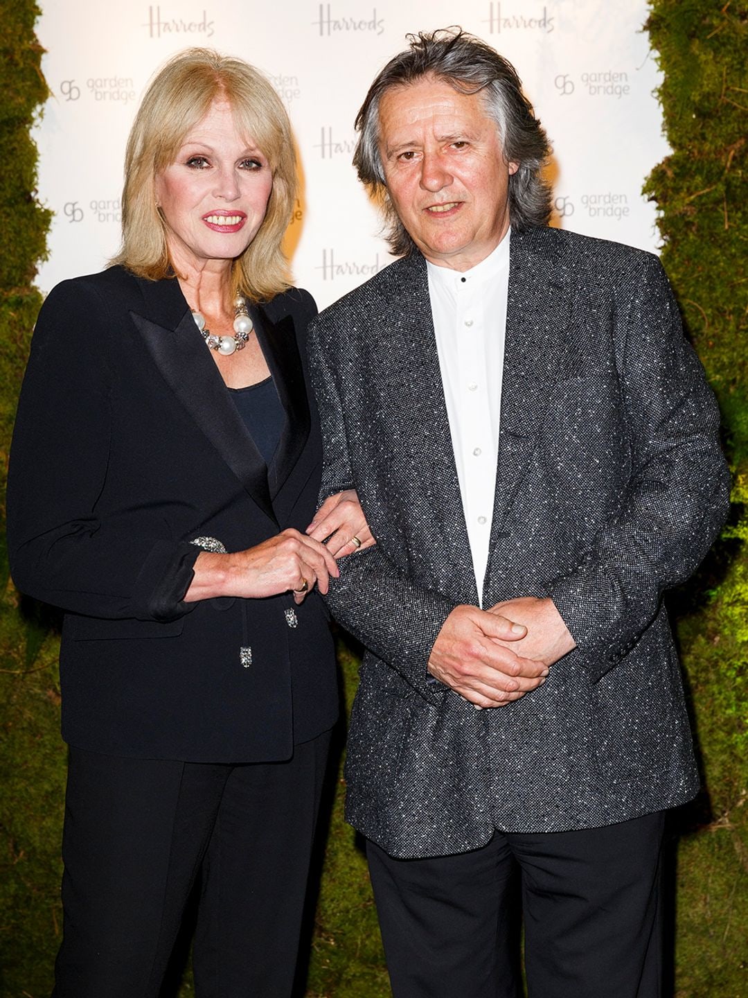 Joanna Lumley and her husband Stephen Barlow at a Harrods event