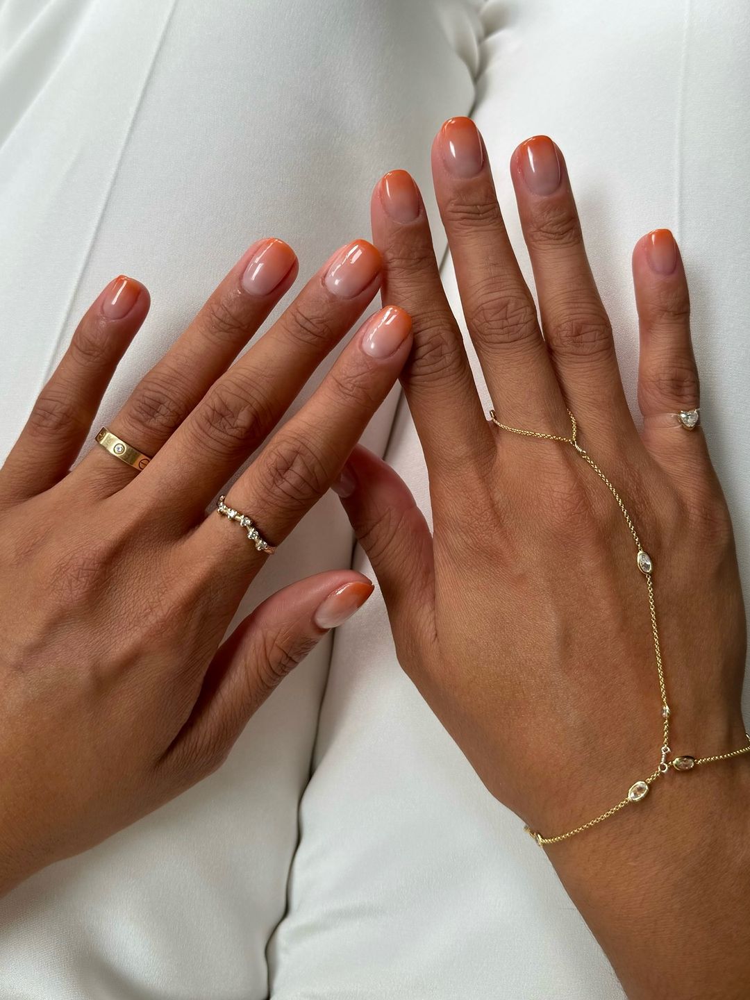 A subtle ombre effect is perfect for those who don't love a bold mani